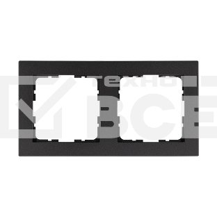 Рамка Jasmart 2-м G-Classic антрацит