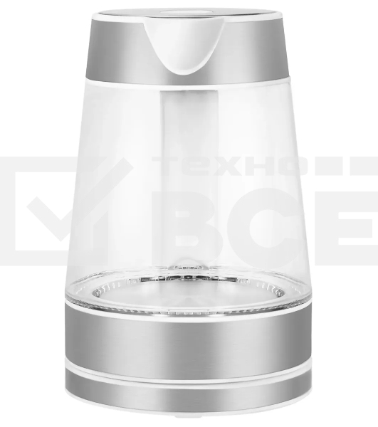 Чайник электрический Starwind SKG2011 1.7л. 2200Вт белый/серебристый (корпус: стекло)