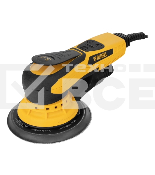 Эксцентриковая шлифовальная машина бесщеточная Denzel OS-150-BL, 350 Вт, 4000-10000 об/мин
