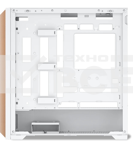 Компьютерный корпус без блока питания SAMA Z60 белый, Midi-Tower, TG, 4x140мм ARGb, 2xUSB 3.0 + 1xUSB 3.1 Type-C, E-ATX, ATX, mATX, mITX белый