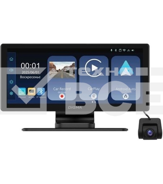 Автомобильный монитор Digma Smart Play 1200 Dual 8.9' 600x1024