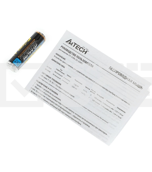 Мышь беспроводная A4Tech G3-330N черный, 1200 dpi, радиоканал, USB, кнопки - 3