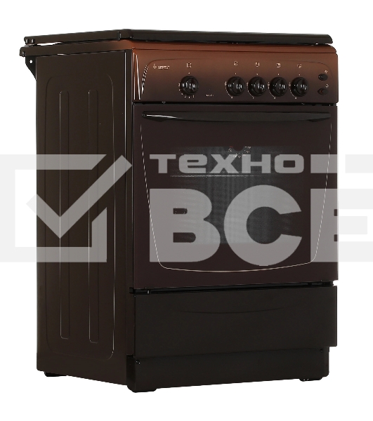 Плита газовая Gefest ПГ 1200 С6 К43 коричневый, конфорок 4 шт, духовка 63 л, 60 см x 85 см x 60 см