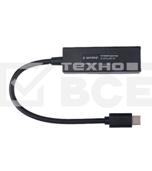 Сетевой адаптер Ethernet Gembird A-CM-LAN-01 USB C-type - Fast Ethernet adapter