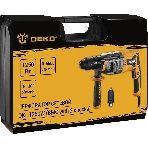 Перфоратор Deko DKH1250W патрон:SDS-plus уд.:3.2Дж 1250Вт (кейс в комплекте), фото2