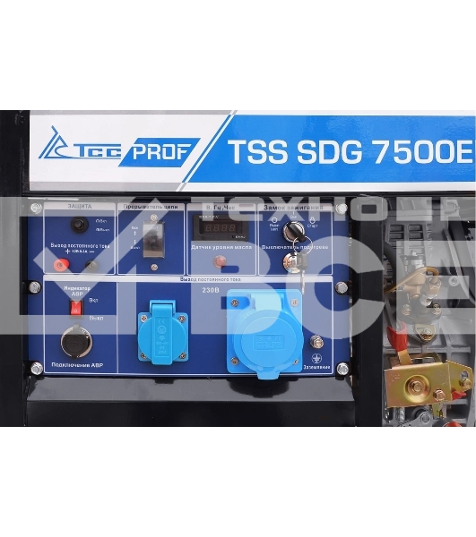 Электрогенератор дизельный ТСС SDG 7500EHA, 7.5 кВт, 87 дБ, 114 кг