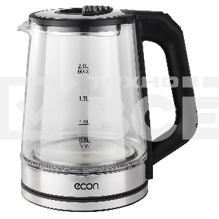 Чайник электрический  ECON ECO-2050KE 2 л, 1500 Вт, черный