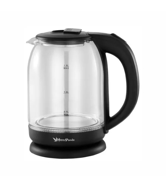 Чайник Happy Panda SUPER PROMO HP-2709SPBK черный 1.8л, стекло