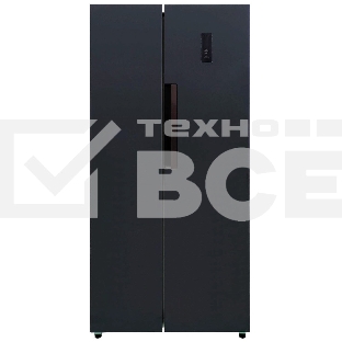 Холодильник LEX LSB520BlID черная сталь двухкамерный 286/174 л морозилка сбоку, No Frost, Side-by-Side