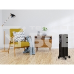 Масляный обогреватель Ballu Classic Black BOH/CL-07BRN (7 секций) (7 секций), черный, 1500 Вт, 20 м2, термостат, фото6