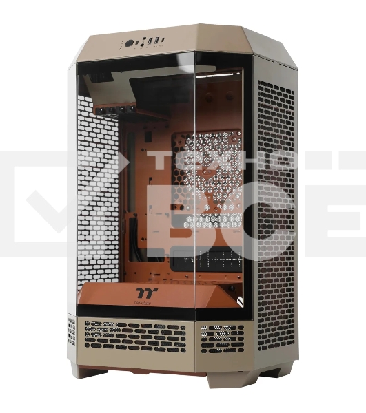 Корпус Thermaltake The Tower 300 Gravel Send коричневый без БП mATX 8x120mm 6x140mm 2xUSB3.0 audio bott PSU