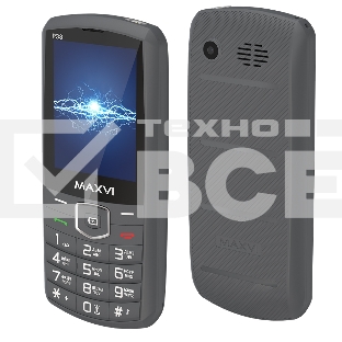 Мобильный телефон Maxvi P33 темно-серый