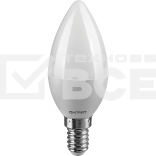 Лампа светодиодная ОНЛАЙТ 61128 OLL-C37-8-230-6.5K-E14-FR