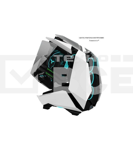 Корпус без блока питания JONSBO MOD-5, Full-Tower, TG, no fans, 2xUSB-A 3.0 + 1xUSB-C 3.2, ATX, mATX, mITX White