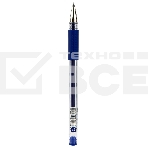 Ручка гелевая Deli Daily E6600SBlue прозрачный, d=0.5мм, синие чернила, резиновая манжета, фото2