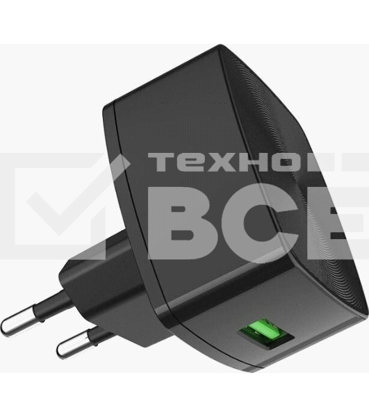 Сетевое зарядное устройство HOCO (6931474706638) HOCO C70A Cutting-edge single port QC3.0 черный