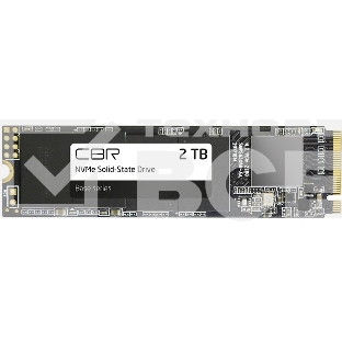 Накопитель SSD CBR Base SSD-002Tb-M.2-BS24b, 2Tb, M.2 2280, PCIe 3.0 x4, NVMe, R/W 3500/3100