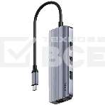 USB-концентратор CUDY 6-IN-1 USB-C Hub with GbE & 4K@60Hz HDMI, фото 1