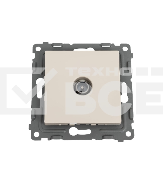 Розетка TV TOKOV ELECTRIC оконечная СП Pixel 1DB механизм бежевый