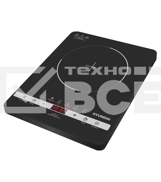 Плита Индукционная Hyundai HYC-0120 черный стеклокерамика (настольная)