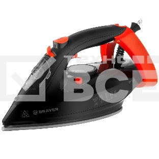 Утюг BRAYER BR4007 черный/оранжевый, 3100 Вт, 35 г/мин, 160 г/мин, 265 мл