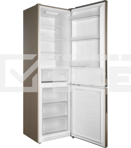 Холодильник Candy CFN6200G золотистый двухкамерный 243/91л морозилка снизу, No Frost