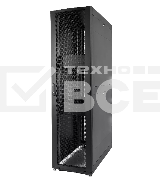 Шкаф серверный ПРОФ напольный 48U (600x1200) дверь перфор., задние двойные