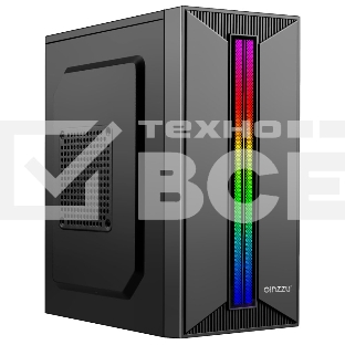 Компьютерный корпус Ginzzu B350 2*USB 2.0,AU RGB