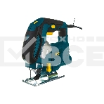 Лобзик FIT JS-710 710 Вт, 0-3000 ход/мин, БзП, маятник, 80 мм, 2,1 кг, рез. накл., коробка, фото 1