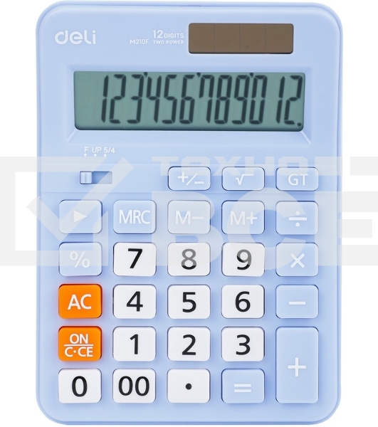 Калькулятор настольный Deli EM210FBLUE синий 12-разр.