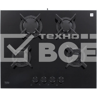 Встраиваемая газовая варочная поверхность Beko HING 642202 SB, Черный