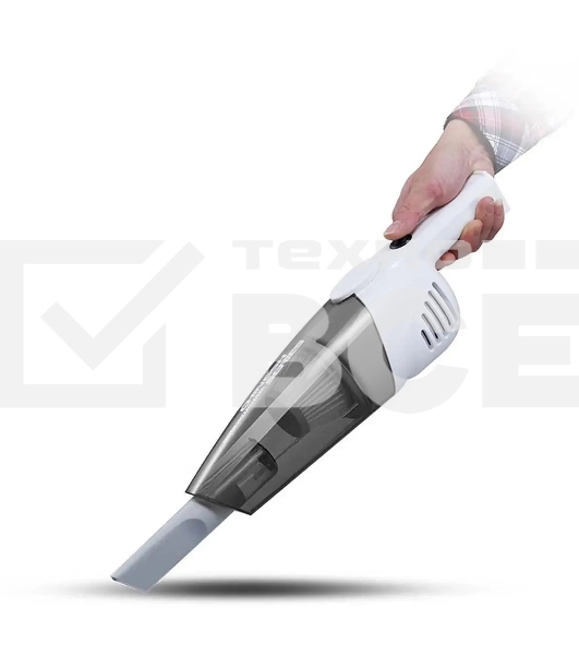 Пылесос вертикальный Deerma DX118C белый/серый, питание от сети, 140 Вт, уборка сухая, пылесборник 1.2 л