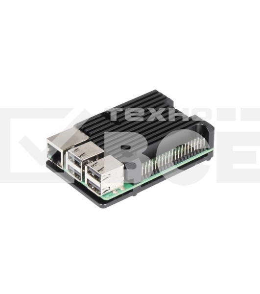 Корпус ACD RA460 Black Metal Aluminum Case for Raspberry Pi 3B/3B+