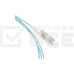 Пигтейл Cabeus, LC, OM3 50/125, 1,5м, бежевый хвостовик, бирюзовый, фото 1