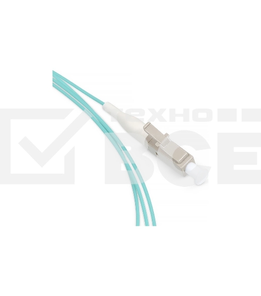 Пигтейл Cabeus, LC, OM3 50/125, 1,5м, бежевый хвостовик, бирюзовый