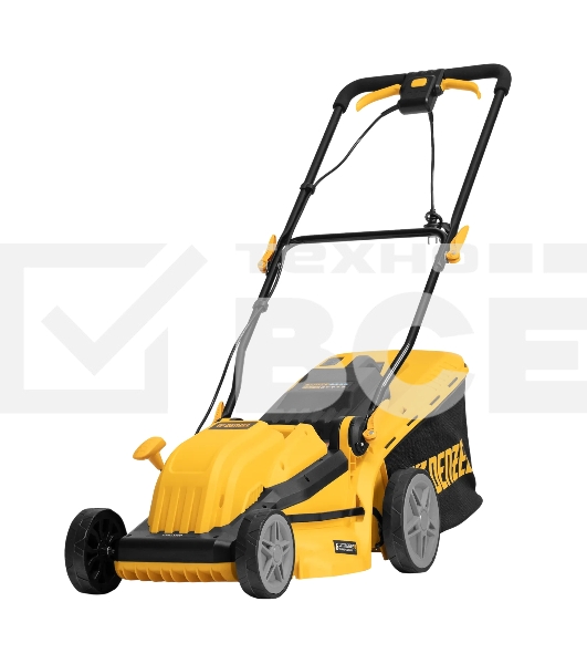 Газонокосилка электрическая Denzel GMC-1800, шир. 38см, 1800 Вт, 6 уров., травосб. 35 л