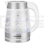 Чайник электрический Starwind SKG2011 1.7л. 2200Вт белый/серебристый (корпус: стекло), фото3