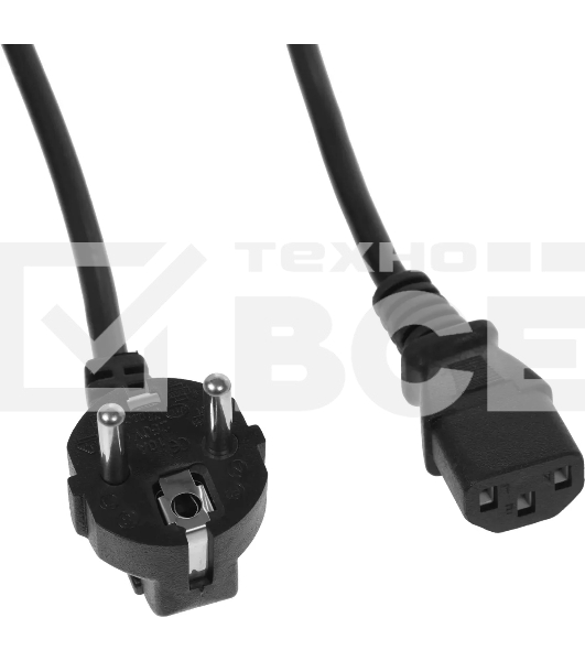 Кабель KingPrice KP-PC-Euro-C13-3m Евровилка IEC C13 3м черный