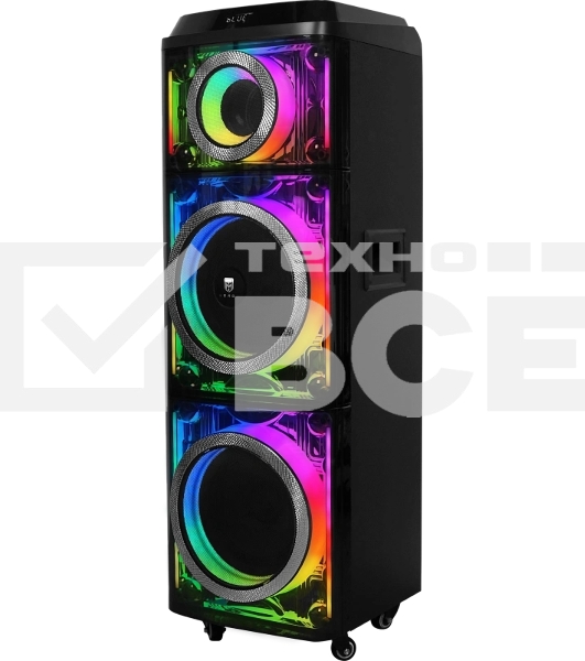 Колонка портативная Ural 203 черный 2000W 1.1 BT/3.5Jack/USB-C 15м 9000mAh