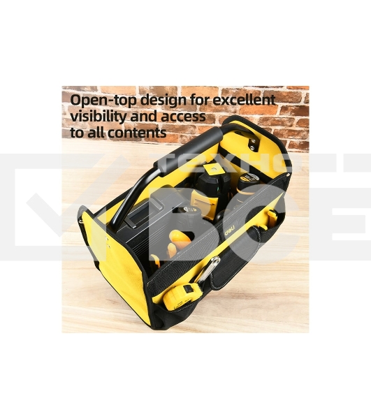 Сумка для инструментов каркасная с жестким пластиковым дном Deli DL586111 7 карманов, без плечевого ремня, ткань Оксфорд 600D