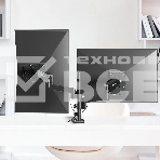 Кронштейн (держатель) ONKRON G140 для двух мониторов 13'-32' дюймов настольный, черный, фото8