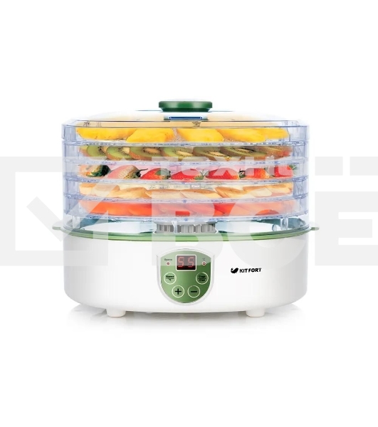Сушка для фруктов и овощей Kitfort KT-1902 5под. 250Вт белый