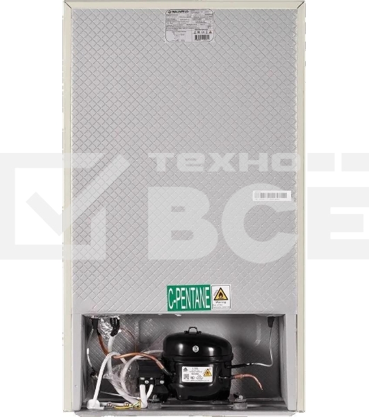 Холодильник Maunfeld MFF83RBG бежевый однокамерный 85л