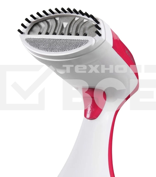 Отпариватель Hyundai H-HS02123 белый/вишневый, 1650 Вт, 28 г/мин, 300 мл