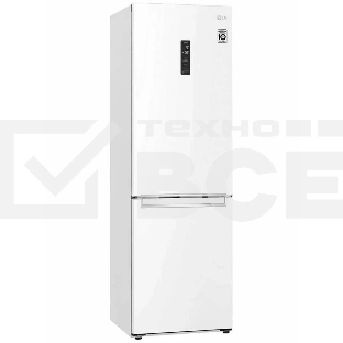 Холодильник LG GC-B459SQSM белый двухкамерный 234/107л морозилка снизу, No Frost