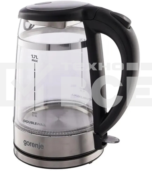 Чайник Gorenje K17GDW 743902 черный