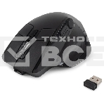 Мышь беспроводная Oklick 502MW черный, 2400 dpi, радиоканал, Bluetooth, USB, кнопки - 9, фото2