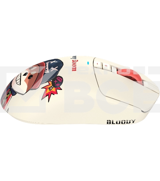 Мышь беспроводная/проводная A4Tech Bloody R72 Ultra Duo Proxy Boom бежевый, 20000 dpi, радиоканал, USB, кнопки - 7