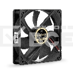 Вентилятор для корпуса ExeGate ExtraSilent ES12025SM черный, 120 мм, 1400 об/мин, 24 дБ, 2 pin, фото 1