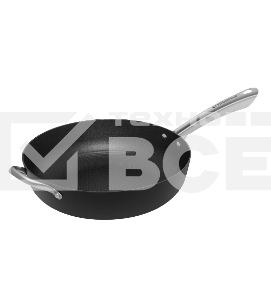 Глубокая сковорода Maunfeld HOWARD MDP30LCL15 из облегченного чугуна со стеклянной крышкой, 30 см